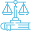 Icon balance de la justice CFJ bleu droit