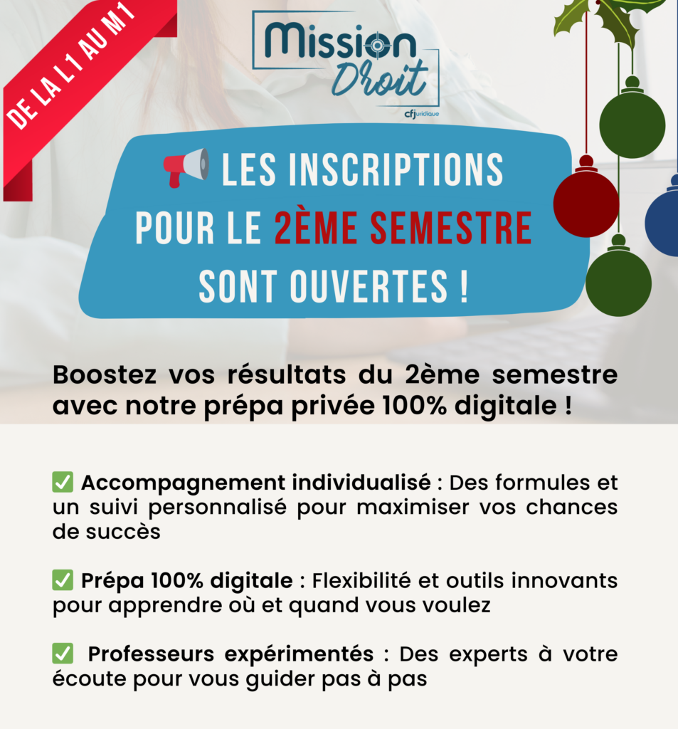 Inscription semestre 2